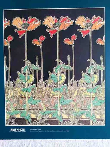 Jugendstil kunstblatt alfons - jugendstil-kunstblatt,