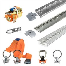 Alu Zurrschiene Bodenprofil Airlineschiene halbrunde eckig vierkant Form Fitting