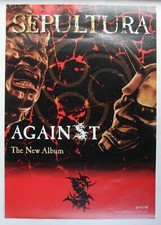 Sepultura Against Rare Original Promo Windowsticker 30x42cm!