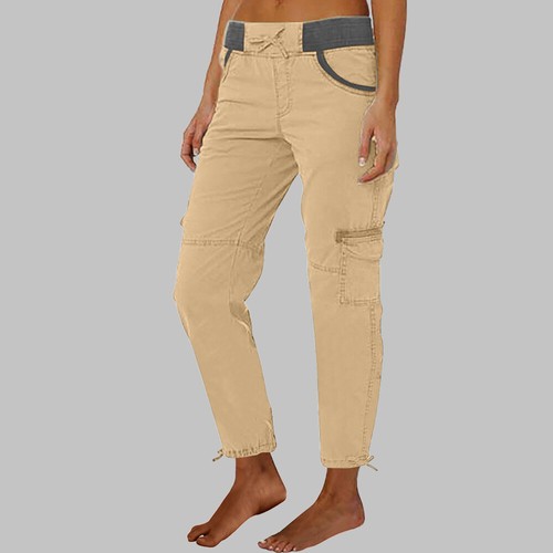 Damen kordelzug cargo hose - damen,