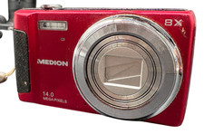 Medion Digitalkamera Rot MD 86545 14 MP Kompakt Geprüft Händler Vintage