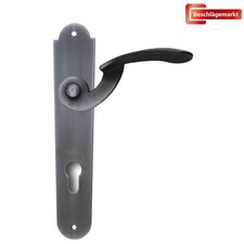 Baumanti Bayreuth Türdrücker Langschild PZ 92mm Schmiedeeisen schwarz Türklinke