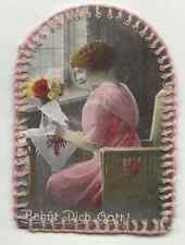 93/385 SAMMELBILD ??? ALTES UNIKAT - RÜCKSEITIG ZWEITBILD - RAND GESTICKT ?