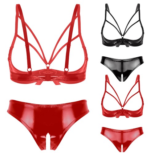Damen wetlook lackleder - damen,