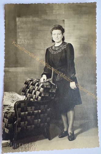 Orig foto dame frau goldap - orig., ak