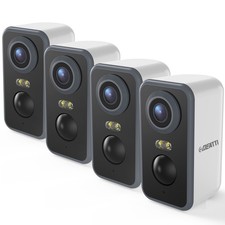 4PCS WLAN ÜBERWACHUNGSKAMERA AKKU FUNK IP NETZWERK HD AUßEN BEWEGUNGSMELDER 3MP