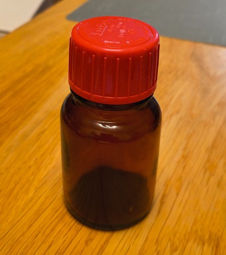 Braune laborflasche - braune,