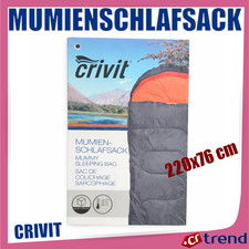 CRIVIT Mumienschlafsack 220x76