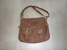 Damen Handtasche mit Schulterträger - braun - mittelgroß -