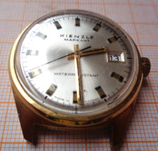 Ältere Handaufzug Armbanduhr Kienzle Markant 058 . c 12 defekt Unruhe OK  ESB