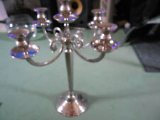 KERZENSTÄNDER 5-ARMIG! EDELSTAHL KERZENLEUCHTER!!CHROM!!