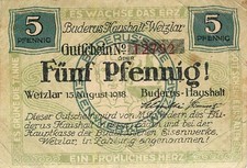 Wetzlar Buderus Haushalt 5Pf