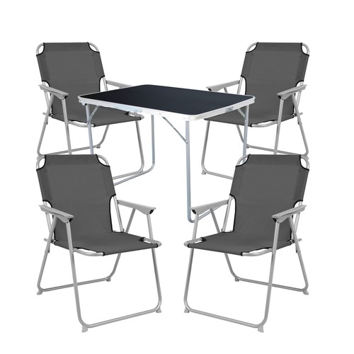 Tlg camping set - 5-tlg, campingtisch