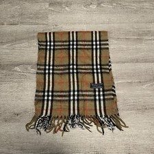 Burberry Schal Lammwolle Beige 140cm Vintage