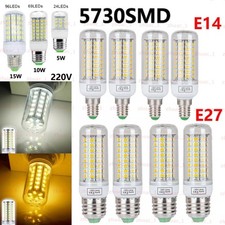 4/8x E27 E14 LED Glühbirne Birne Mais Licht Leuchtmittel 5730 SMD Warm/Kalt Weiß