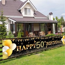 Geburtstags banner schwarz - geburtstags,