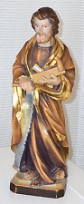 Holzfigur geschnitzt, Heiliger, Hl., Josef, 19 cm, schöne Handarbeit, TOP 26J