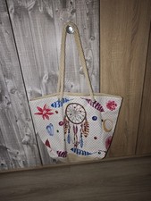 Große Strand Tasche Shopper Traumfänger Glitzer