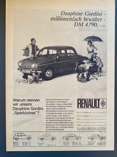 1965 renault dauphine gordini - 1965,