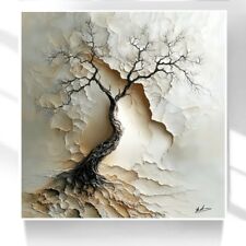 Leinwand Bild Landschaft Baum Modernes Gemälde Wandbilder XXL Wohnzimmer 7725A