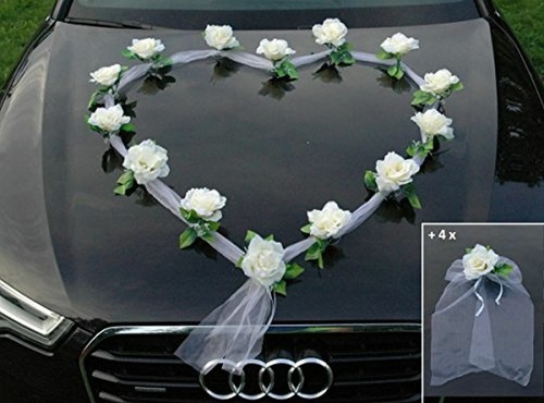 Organza herz auto schmuck - herz,