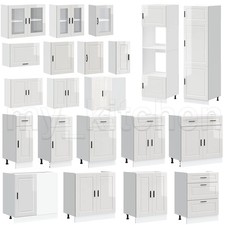 Porto Line - Hochglanz-Weiß Küchenschrank Küchenzeile Unterschrank Einbauküche