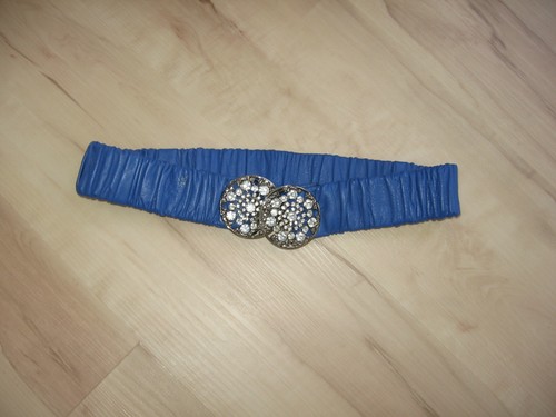 Leder gürtel gummizug strass - gummizug,