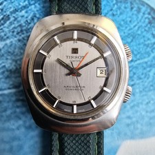 Vintage Tissot Navigator Sonorous Handaufzug Alarm Herren Armbanduhr "