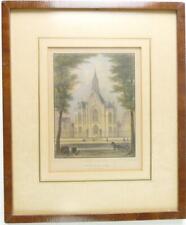 J. Umbach Rotterdam Stahlstich koloriert 28x23cm gerahmt To-5456