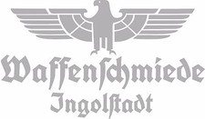 Waffenschmiede Ingolstadt Fahrzeug Aufkleber Silber WH Vehicle Sticker Eagle