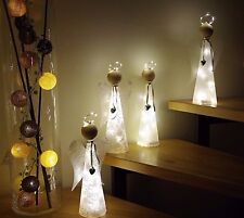 Engel basteln Bastelset Dekofigur Figur Bastelanleitung  LED Licht Lichterkette