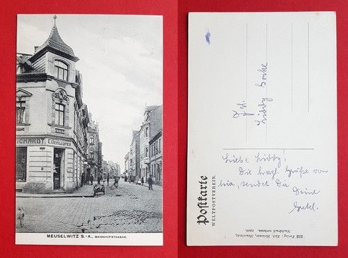 Meuselwitz 1906 blick in - meuselwitz,