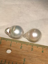 2 riesig Südseeperlen 14x18mm