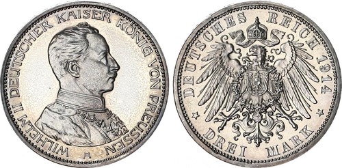 Preußen mark silber - preußen, 3
