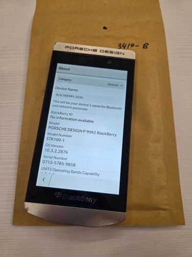 Blackberry porsche design - porsche,