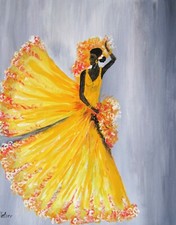 Picture painting dancer in