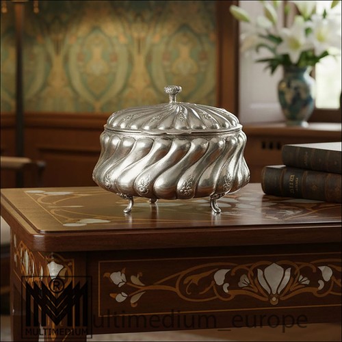 Jugendstil silber zucker dose - silber,