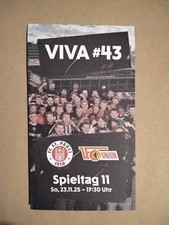 Programm 1.Bundesliga 25/26 FC St.Pauli-1.FC Union Berlin 