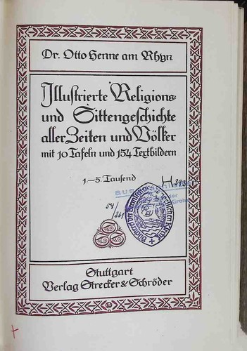 Illustrierte religions und - illustrierte,
