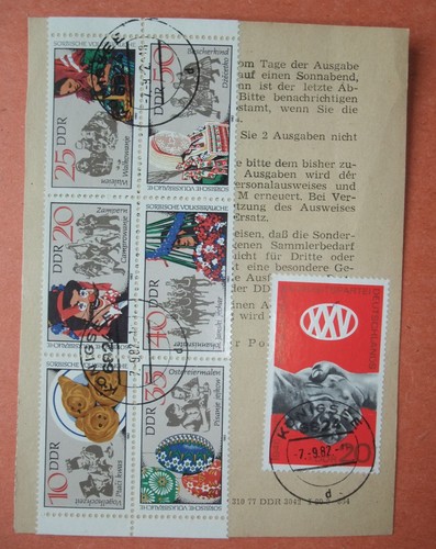 Ddr sammlerausweis 1982 mit - sammlerausweis,