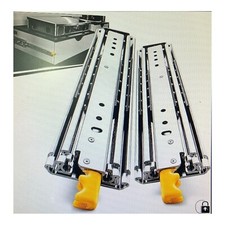 AOLISHENG Schwerlast Schubladenschienen Vollauszug 1200mm Verriegelungsfunktion