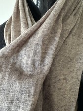 ZARA MAN Schal Tuch leicht unisex taupe grau braun casual Designer Look Style