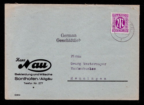 Post brief sonthofen - sonthofen,