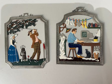 2 Kleine Zinn Bilder