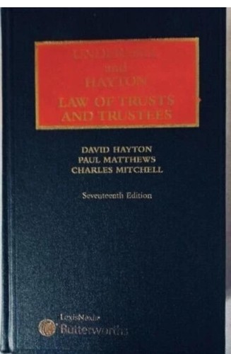 Underhill and hayton the - hayton, law