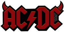 Logo aufkleber devil - ac/dc, logo-aufkleber