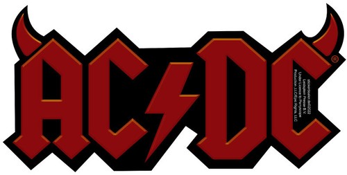 Logo aufkleber devil - ac/dc, logo-aufkleber