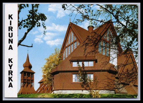Ansichtskarte kiruna kyrka - kiruna,