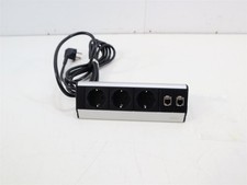 EVOline 103317 Steckdosenleiste 3fach Schwarz, Silber