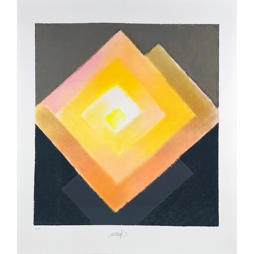 Heinz mack originalserigraphie - heinz,